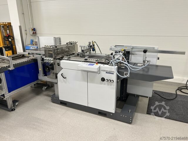 Máquina plegadora y hendedora Heidelberg Stahlfolder + Popp Maschinenbau SRT + MWS