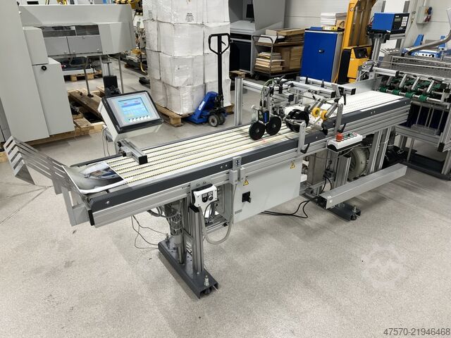 Máquina plegadora y hendedora Heidelberg Stahlfolder + Popp Maschinenbau SRT + MWS