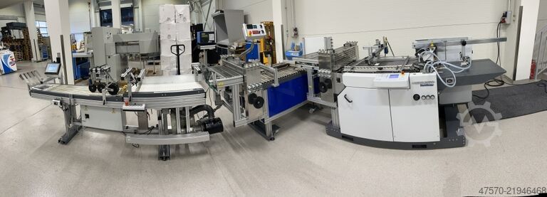Máquina plegadora y hendedora Heidelberg Stahlfolder + Popp Maschinenbau SRT + MWS