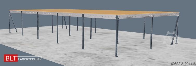 Plataforma de almacenamiento 10x20m Lagerbühne , Belastung : 500kg/qm Unterkante: 3m ,ca. 200qm , Systembühne