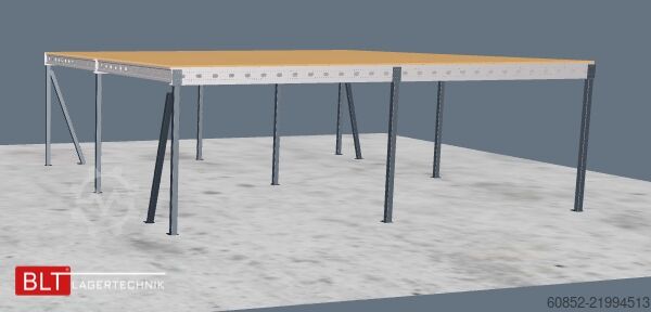 Plataforma de almacenamiento 10x10m Lagerbühne , Belastung : 500kg/qm Unterkante: 3m ,ca. 100qm , Systembühne