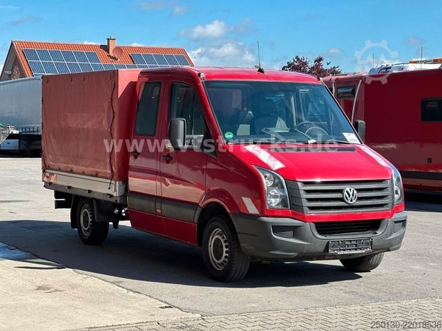 Βαν με κουρτίνα πλευράς VW Crafter 35 Doppelkabine Pritsche + Plane