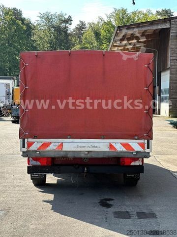 Βαν με κουρτίνα πλευράς VW Crafter 35 Doppelkabine Pritsche + Plane