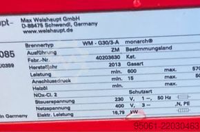 Bruciatore a gas Weishaupt WM-G30/3-A /// 5700kw Weishaupt WM-G30 /// 5700kw