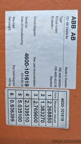 Industrirobot ABB IRB 4600-45/2.05 ABB IRB 4600-45/2.05