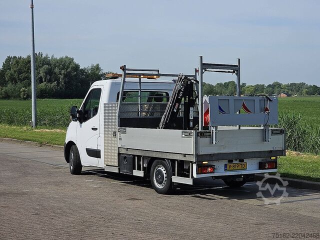 Platformslastbil med kran RENAULT MASTER T35 HIAB T-CLX13 EURO6
