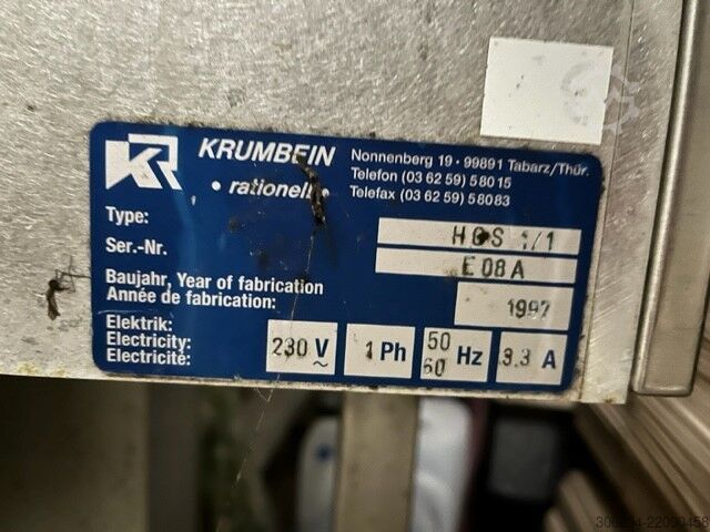 Horizontāla maizīšu griešanas mašīna Krumbein HGS 1/1