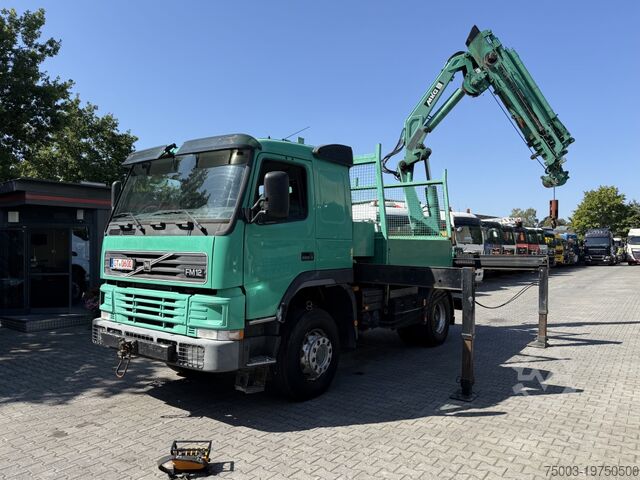 Камион с платформа Volvo FM12 420 4X4 Kran MKG 300 bis 24 Meter