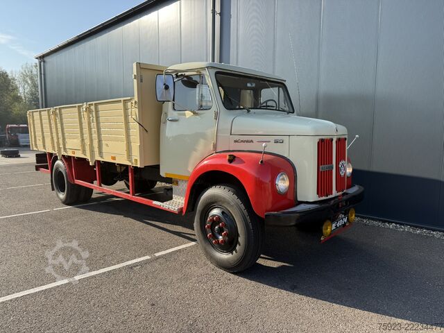 Loading platform Scania 50 L5046 – 4x2 classic oldtimer open box truck