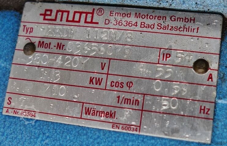 V2A製プロペラ攪拌機付き6,000リットル撹拌タンク  9045