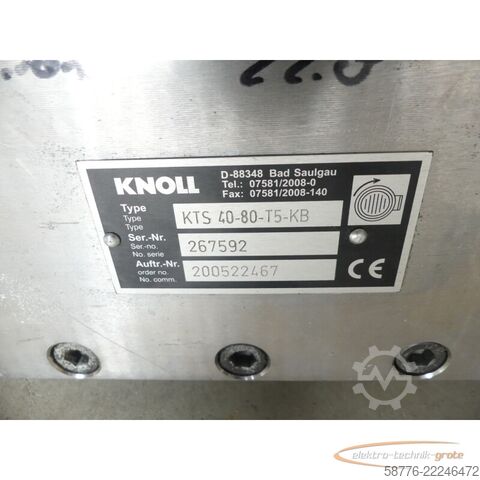 Hluti Knoll KNOLL KTS 40-80-T5-KB Schraubenspindelpumpe SN: 267592
