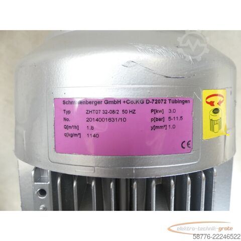 Komponentas Schmalenberger ZHT07 32-08/2 Pumpe SN2014001631/10 + CAF 100L/2C-11S+E2/0903
