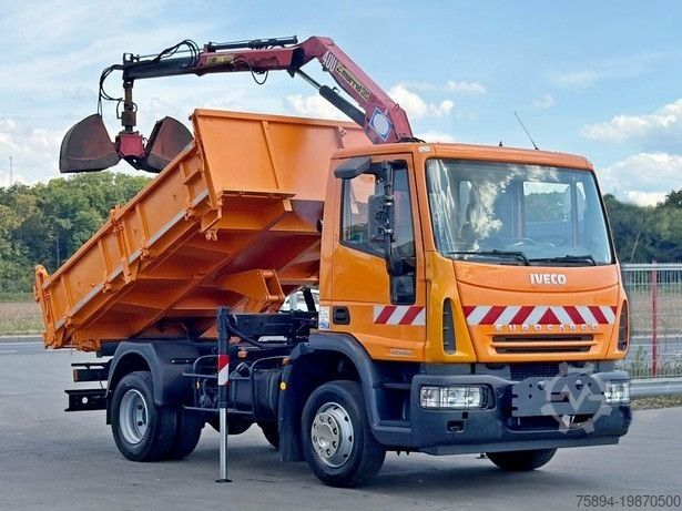 Truk jungkit IVECO EUROCARGO 120E18 * HMF 403 K1 * TOPZUSTAND