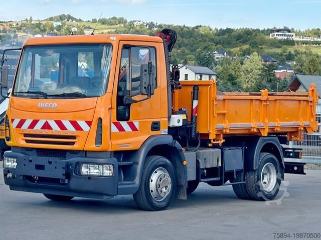 Truk jungkit IVECO EUROCARGO 120E18 * HMF 403 K1 * TOPZUSTAND