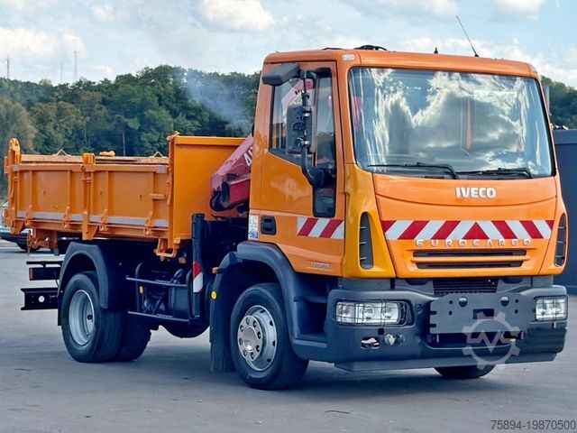 Truk jungkit IVECO EUROCARGO 120E18 * HMF 403 K1 * TOPZUSTAND