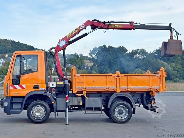 Truk jungkit IVECO EUROCARGO 120E18 * HMF 403 K1 * TOPZUSTAND