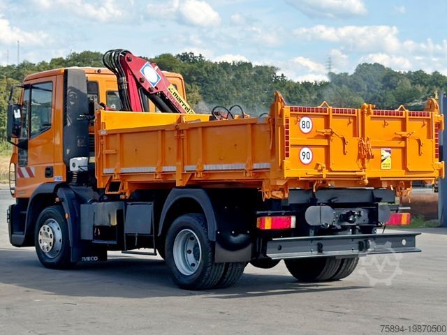 Truk jungkit IVECO EUROCARGO 120E18 * HMF 403 K1 * TOPZUSTAND