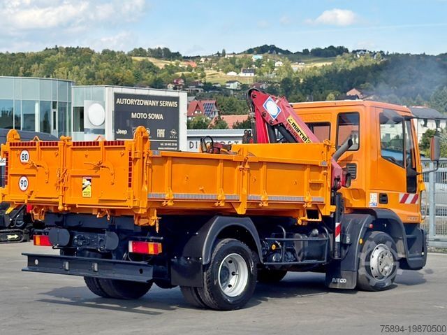 Truk jungkit IVECO EUROCARGO 120E18 * HMF 403 K1 * TOPZUSTAND