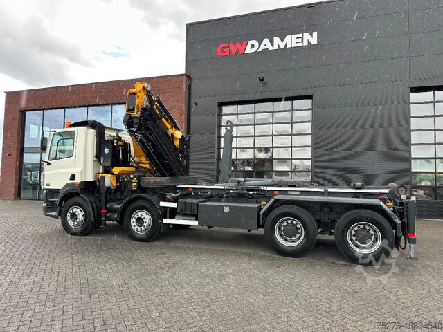 Krókarmakerfi DAF CF 340 8x4 Haaksysteem / Effer 370+Jib,winch