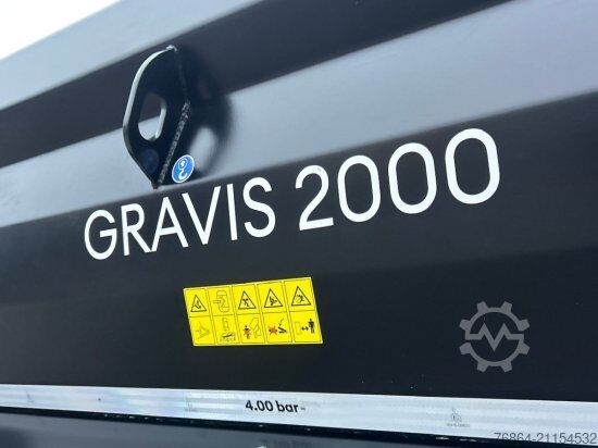 Savirremolkas Farmtech FARMTECH, TANDEM-SCHWERLAST-MULDENKIPPER GRAVIS 2000,  HYDR. HECKKLAPPE, HARDOX