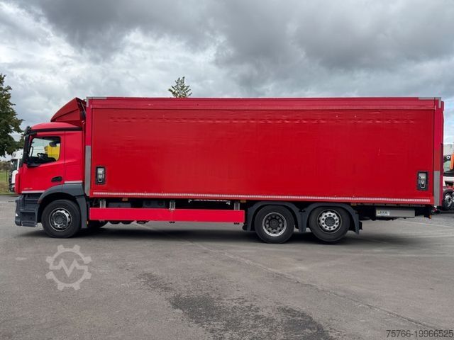 Samochód ciężarowy z plandeką typu platforma MERCEDES-BENZ ANTOS 2540 L / LBW / AHK / LENKACHSE / 21 PAL