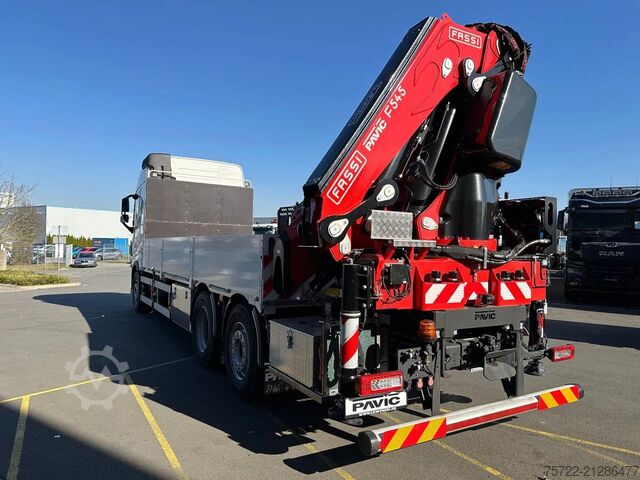 Container transportation Volvo FH 500 6x2 Containerpritsche mit FASSI 545RA.2.28