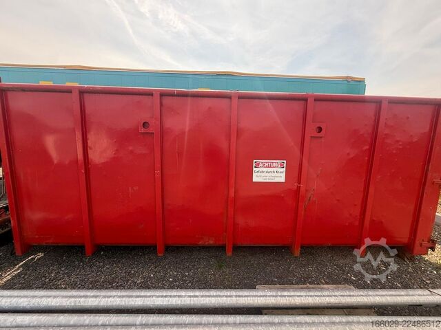 Poluprikolica za izmjenjive sanduke  Abrollcontainer mit HMF Kran