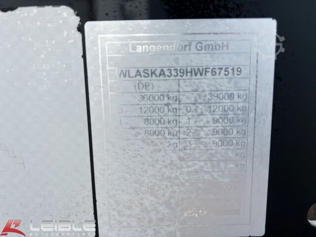 กึ่งพ่วงดั๊มพ์ LANGENDORF SKA 24/31*24m³ ALU-Mulde*Getreide Scheiber