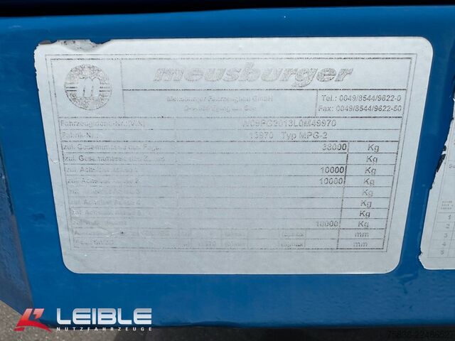 กึ่งพ่วงพื้นต่ำ MEUSBURGER MPG-2*hydr. Lenkung*Tiefbett 7100mm*