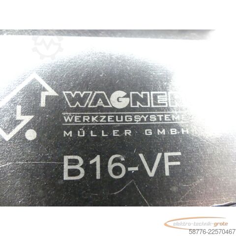   Wagner Werkzeugsysthem B16-VF Tangential Werkzeug Gewinde Rollenkopf 002/003