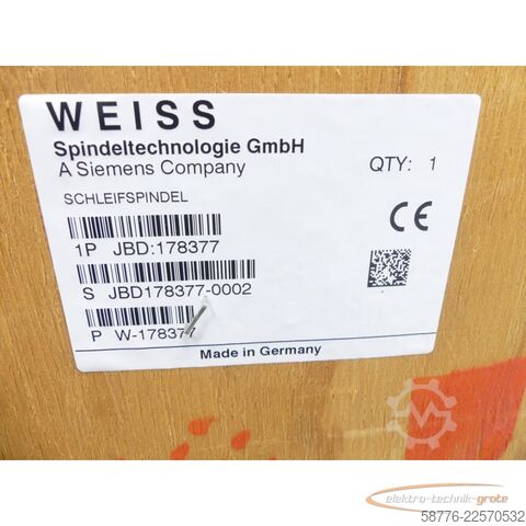 Komponentti Weiss 178377 Schleifspindel 21kw / 7000 U/min = 0002    !