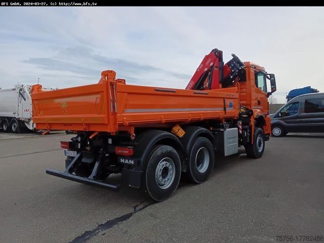 Kipper LKW MAN TGS (TG3) 28.510 6x4-4 BL CH WiDi Fassi 15mt