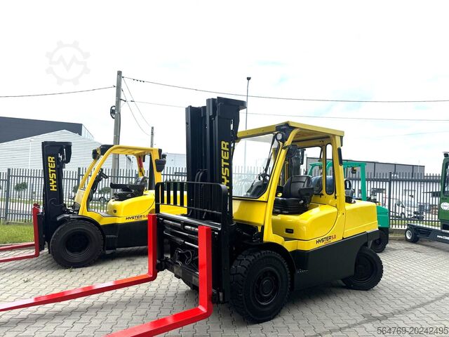 4-wheel forklift Hyster H 5.0FT/Positioner+sideshift/ 3662 hours