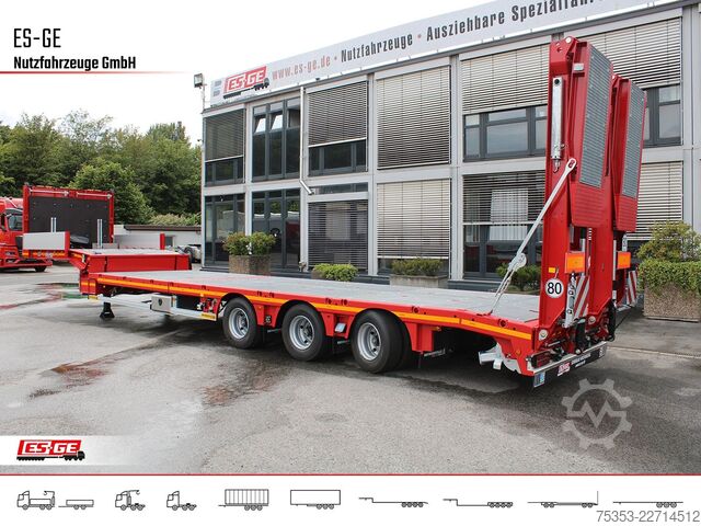 Low loader semitrailer FAYMONVILLE Multimax Plus Satteltieflader Hebebett