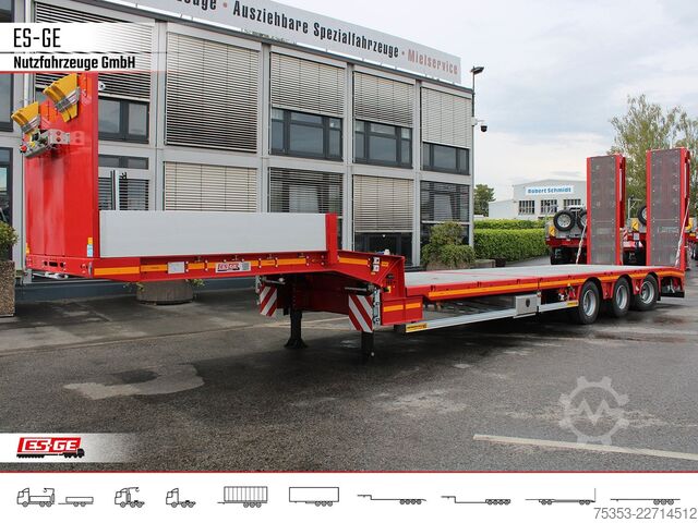 Low loader semitrailer FAYMONVILLE Multimax Plus Satteltieflader Hebebett