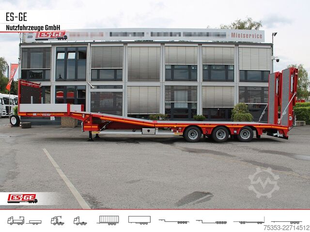 Low loader semitrailer FAYMONVILLE Multimax Plus Satteltieflader Hebebett