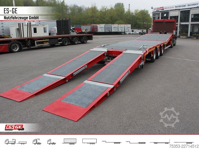 Low loader semitrailer FAYMONVILLE Multimax Plus Satteltieflader Hebebett