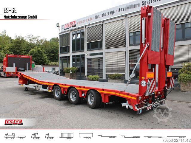 Low loader semitrailer FAYMONVILLE Multimax Plus Satteltieflader Hebebett