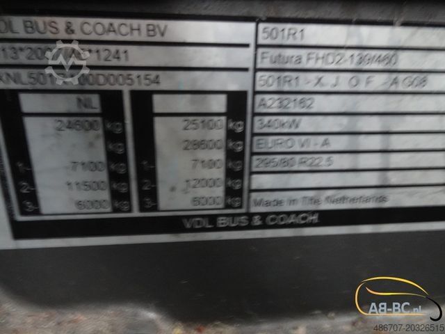 Autobus za međugradski prevoz VDL Futura FHD2 139/460 - 63 Sitze EURO 6