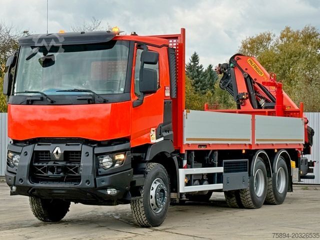 Кран монтиран на камион RENAULT C430 * PALFINGER PK 18002 - EHC + FUNK/ 6x4