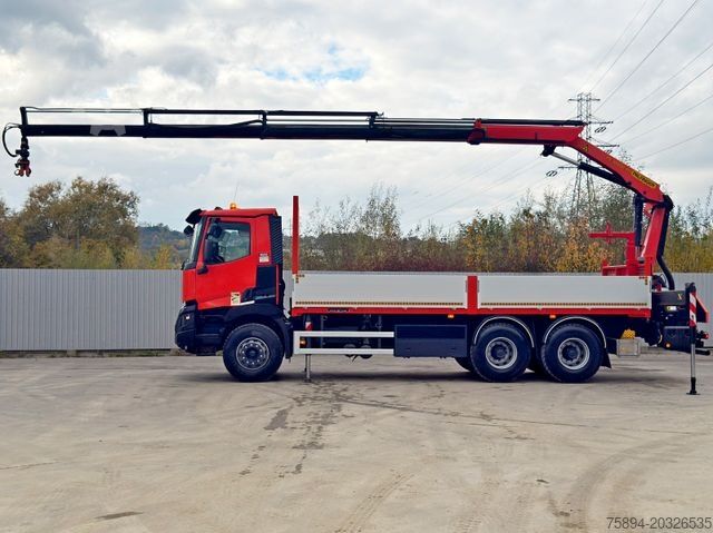 Кран монтиран на камион RENAULT C430 * PALFINGER PK 18002 - EHC + FUNK/ 6x4