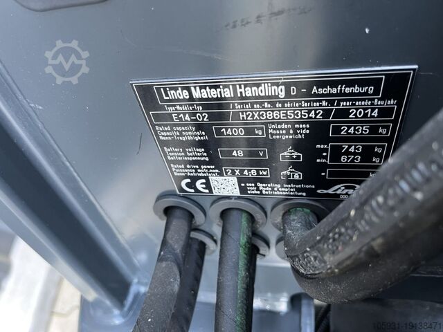 Električni viljuškar na 3 točka Linde E14-02