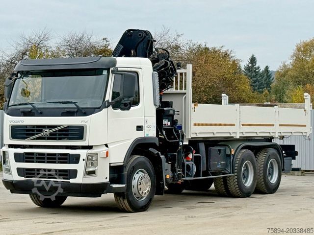 卡车装载式起重机 VOLVO FM 400 Kipper 6,20m * HIAB 144 B-3 HIDUO* 6x4