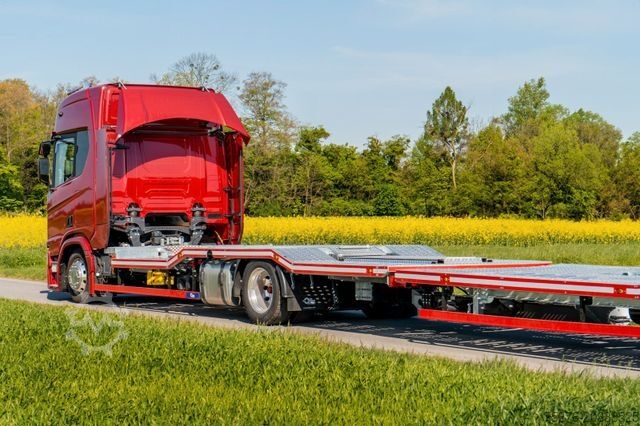 Камион за превоз на автомобили SCANIA R410 Autotransporter für 3 PKW's