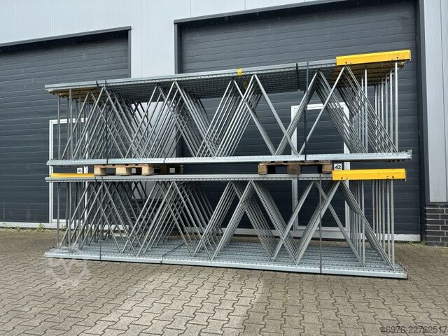 4,000 x 1,100 מ"מ / P2 - 90 x 65 x 1.75 מ"מ BITO PRO Palettenregalständer Regalständer Regal