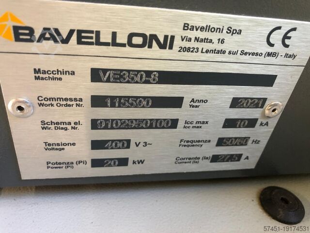 Stroj za mljevenje stakla BAVELLONI VE 350-8