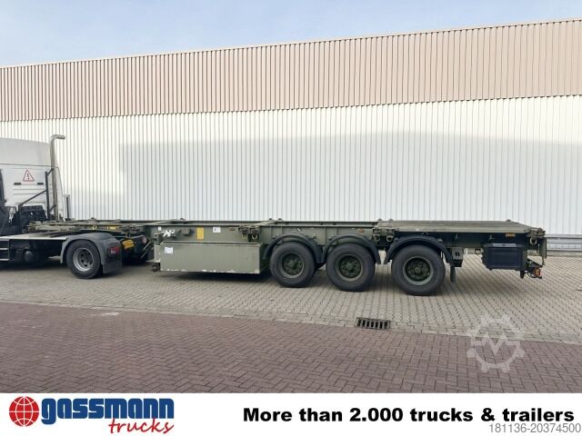 Semi-reboque porta-carroçaria amovível Schmitz SCF 24 Containerchassis, Nachlauflenkachse,