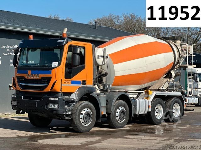 Betongblandarbilar IVECO AD 340 8x4 BB Liebherr HTM 904 Betonmischer 9m³