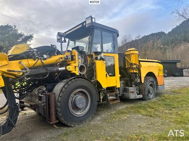 Construction equipment Atlas Copco Boomer MC2 Tunnel Boring Rig.