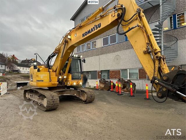 Crawler excavator Komatsu PC228USLC-8 excavator w/ 3 buckets and tiltrotator